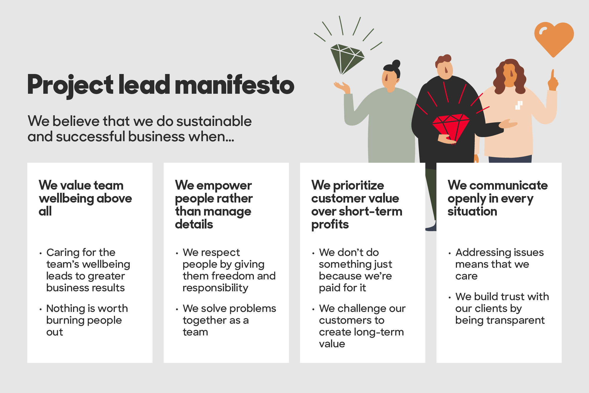 Project lead manifesto